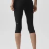 Alo Softsculpt Low-Rise Foldover Capri – Svart