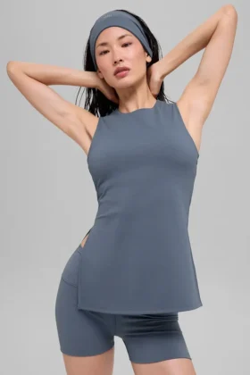 Alo Softsculpt Precision BH-tank i full lengde – Bluestone