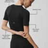 Alo Softsculpt Precision halvermet T-skjorte – svart