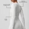 Alo Softsculpt Precision langermet – hvit
