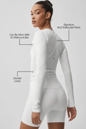 Alo Softsculpt Precision langermet – hvit