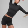 Alo Softsculpt Precision langermet med 1/4 glidelås – svart