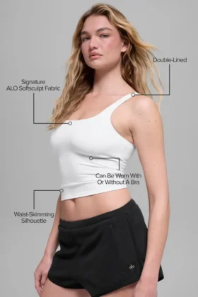 Alo Softsculpt Precision Singleter – hvit
