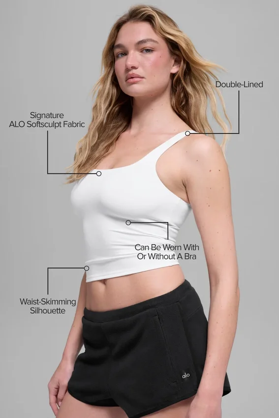 Alo Softsculpt Precision Singleter – hvit