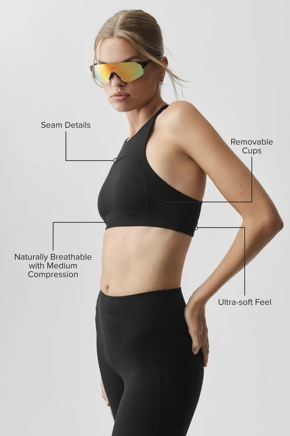 Alo Softsculpt Superset-BH – svart
