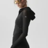 Alo Softsculpt Superset-jakke med full glidelås – svart