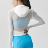 Alo Softsculpt Superset-jakke med gjennomgående glidelås – hvit