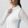 Alo Softsculpt Superset-jakke med gjennomgående glidelås – hvit