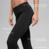 Alo Softsculpt tights med brettet linning og utvidet ben – svart