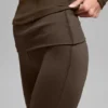 Alo Softsculpt tights with a folded lining and expanded leg – Espresso
