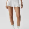 Alo Softsculpt Topspin tennisskjørt – hvit