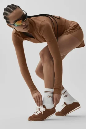 Alo Sunset Sneaker – Rich Sun Kissed Brown