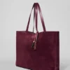 Alo Tranquility-handlenett – Bordeaux-semsket skinn