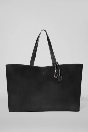 Alo Tranquility Handlenett – svart semsket skinn