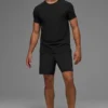 Alo Vapor Crewneck Shorts – Svart