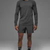 Alo Vapor langermet genser med rund hals – Anthracite