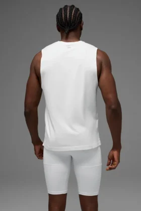 Alo Vapor Muscle Tank – hvit