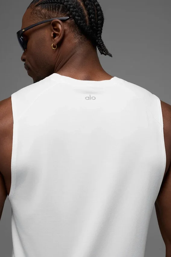Alo Vapor Muscle Tank – hvit