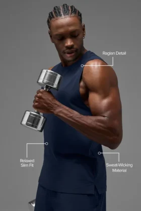 Alo Vapor Muscle Tank – Navy