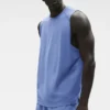 Alo Vapor Muscle Tank – Provence Blue