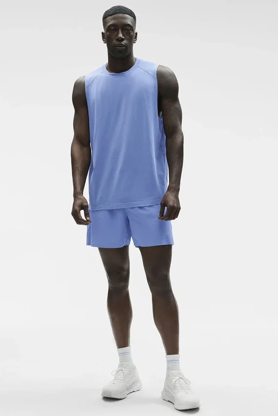 Alo Vapor Muscle Tank – Provence Blue