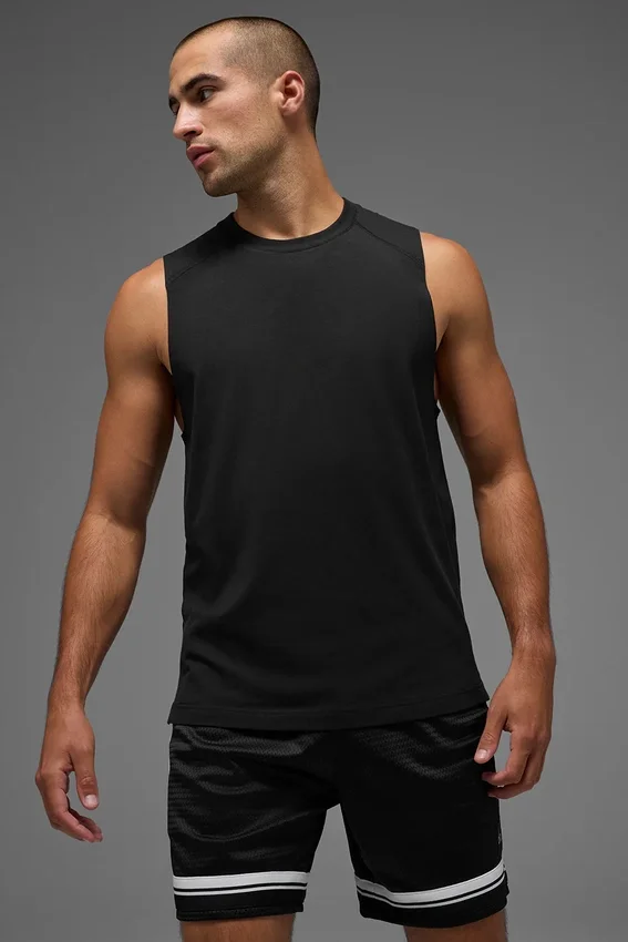 Alo Vapor Muscle Tank – svart