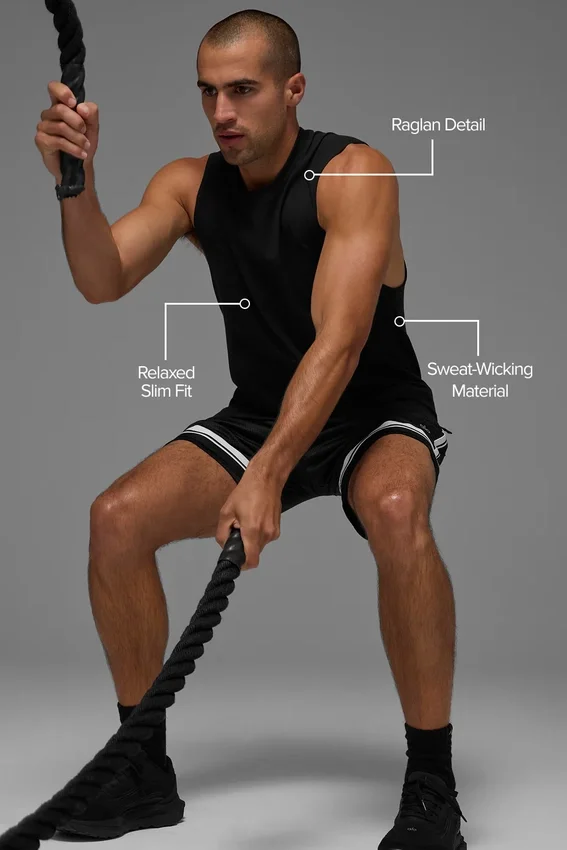 Alo Vapor Muscle Tank – svart