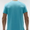 Alo Vapor T-shorts med rund hals og korte ermer – Blue Breeze