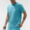 Alo Vapor T-shorts med rund hals og korte ermer – Blue Breeze