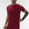 Alo Vapor T-shorts med rund hals og korte ermer – Garnet