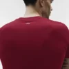 Alo Vapor T-shorts med rund hals og korte ermer – Garnet
