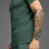 Alo Vapor T-skjorte med rund hals og korte ermer – Clover Green