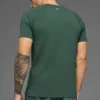 Alo Vapor T-skjorte med rund hals og korte ermer – Clover Green