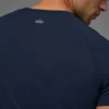 Alo Vapor T-skjorte med rund hals og korte ermer – Navy