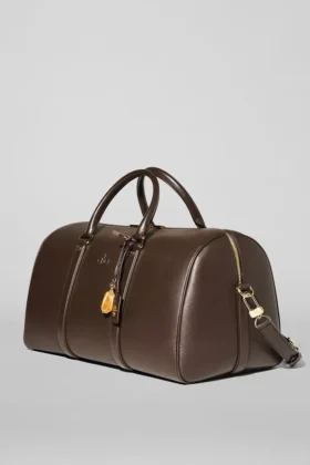 Alo Voyage Duffelbagger – Espresso-lær