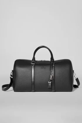 Alo Voyage Duffelbagger – svart skinn