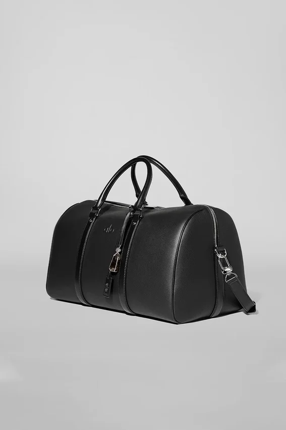 Alo Voyage Duffelbagger – svart skinn