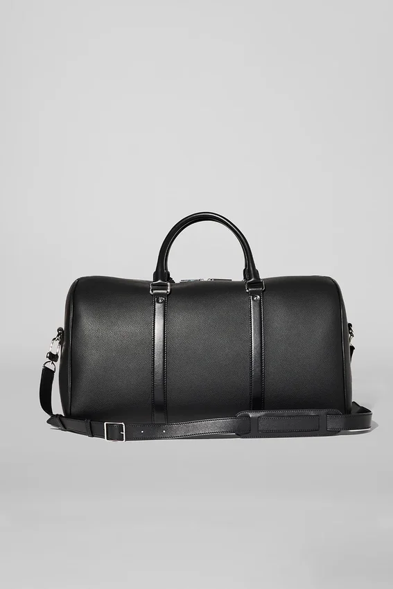 Alo Voyage Duffelbagger – svart skinn