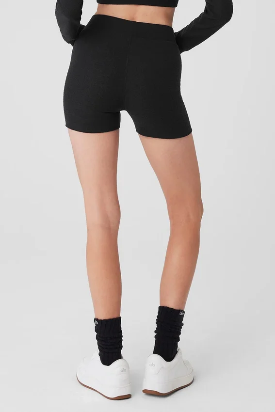 Alolux High-Waist Me Time Shorts – svart