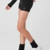Alolux High-Waist Me Time Shorts – svart
