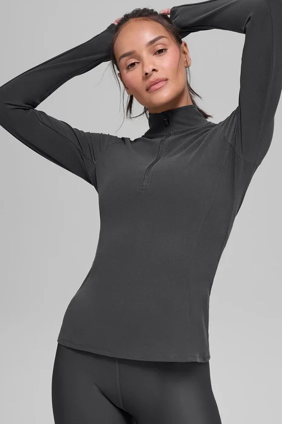Alosoft 1/2 Zip Rapid Gensere – antrasitt