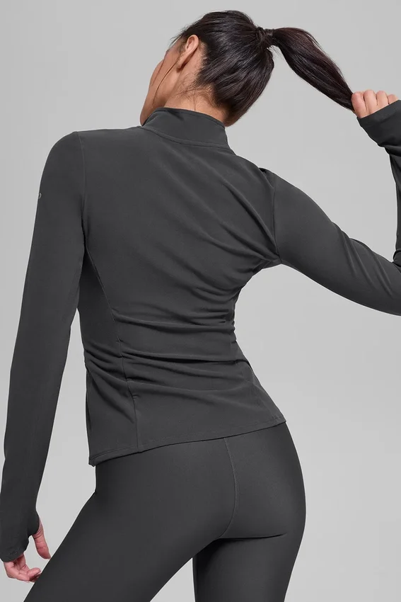 Alosoft 1/2 Zip Rapid Gensere – antrasitt