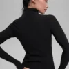 Alosoft 1/2 Zip Rapid Gensere – svart