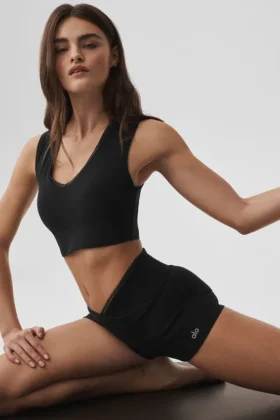 Alosoft Affection V-hals BH-tank – svart