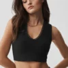 Alosoft Affection V-hals BH-tank – svart