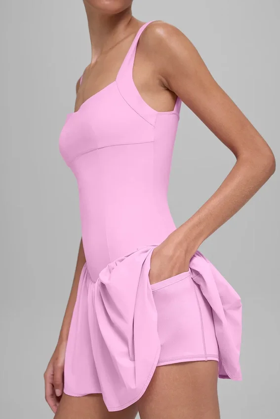 Alosoft Break Point tenniskjole – Candy Heart Pink