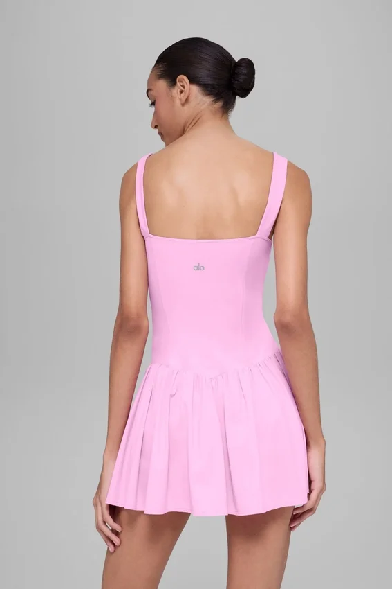 Alosoft Break Point tenniskjole – Candy Heart Pink