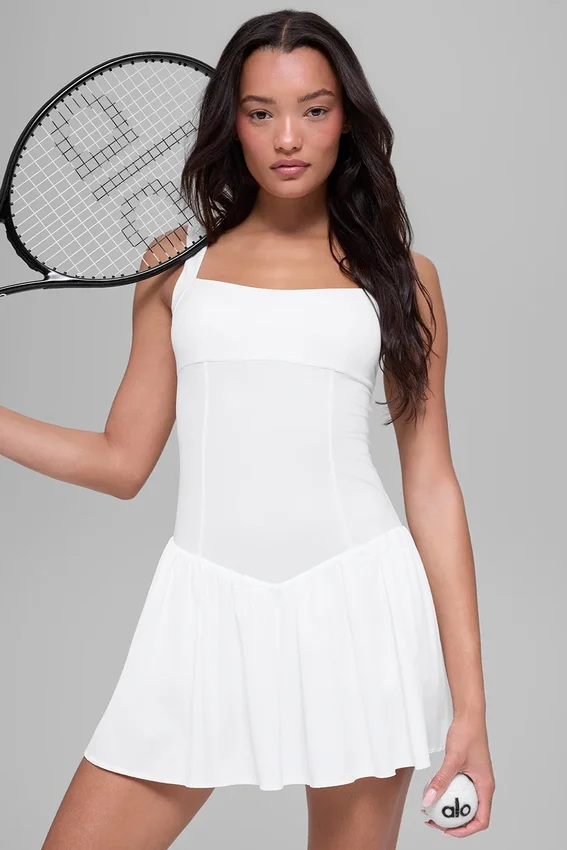 Alosoft Break Point tenniskjole – hvit