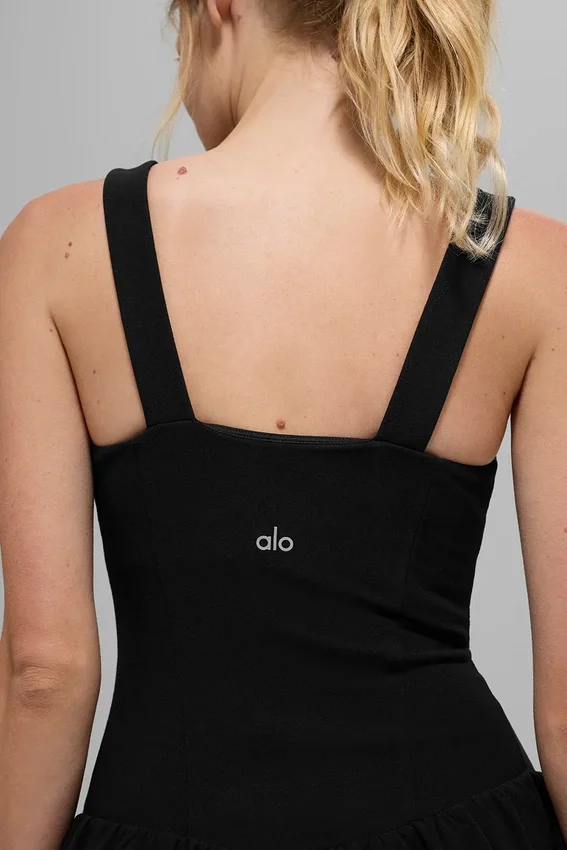 Alosoft Break Point tenniskjole – svart