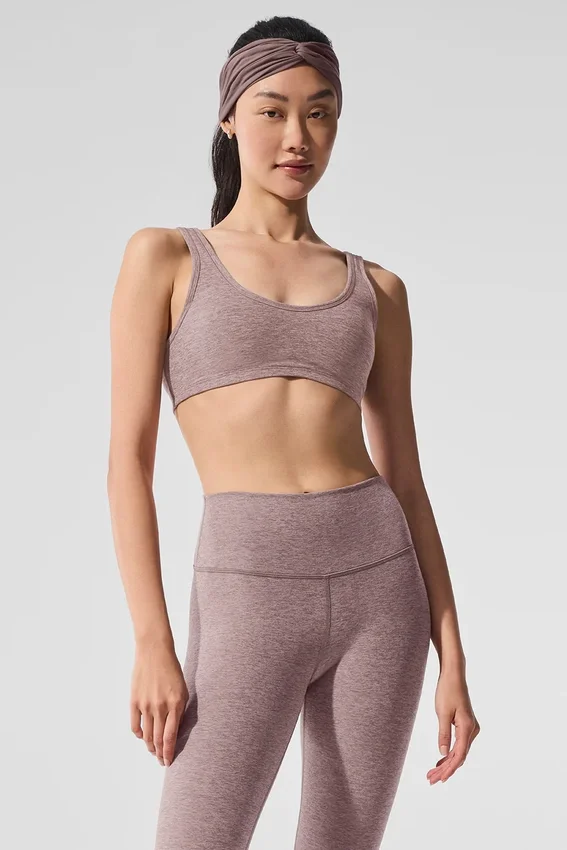 Alosoft Center Stage-BH – mørkrosa Quartz Heather